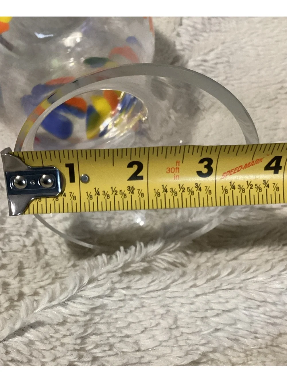Vintage Hand Blown Art Glass Confetti Cocktail Pitcher w/ Matching Stirrer